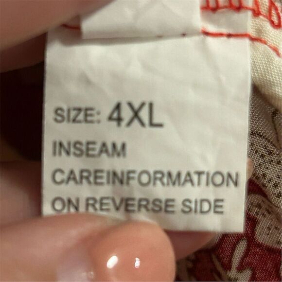 Emery Rose Women's 4XL Red Floral 3/4 Sleeve Tunic Top Casual Spring - Picture 8 of 16